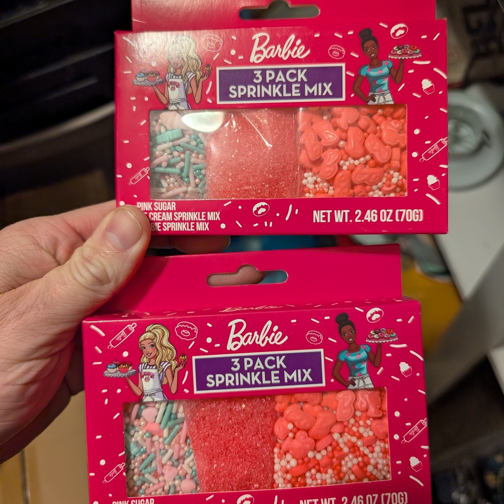 Barbie Pink and Red Sprinkle Mix 3 Pack